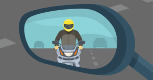 motorcycle in side mirror